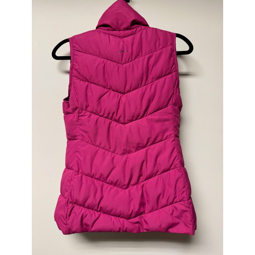 Joules Fuchsia High Neck Shawl Collar Puffer Vest, Pockets, Sz 4 View 6